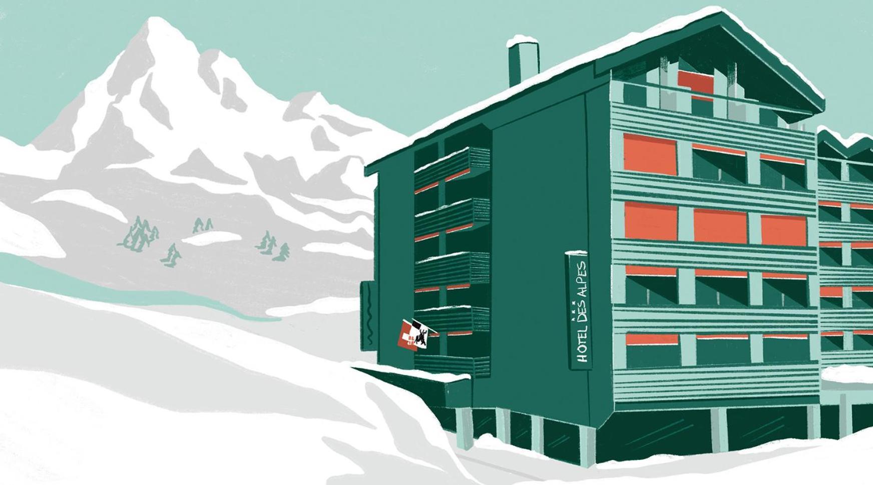 Studio Im Hotel Des Alpes Flims Exterior photo